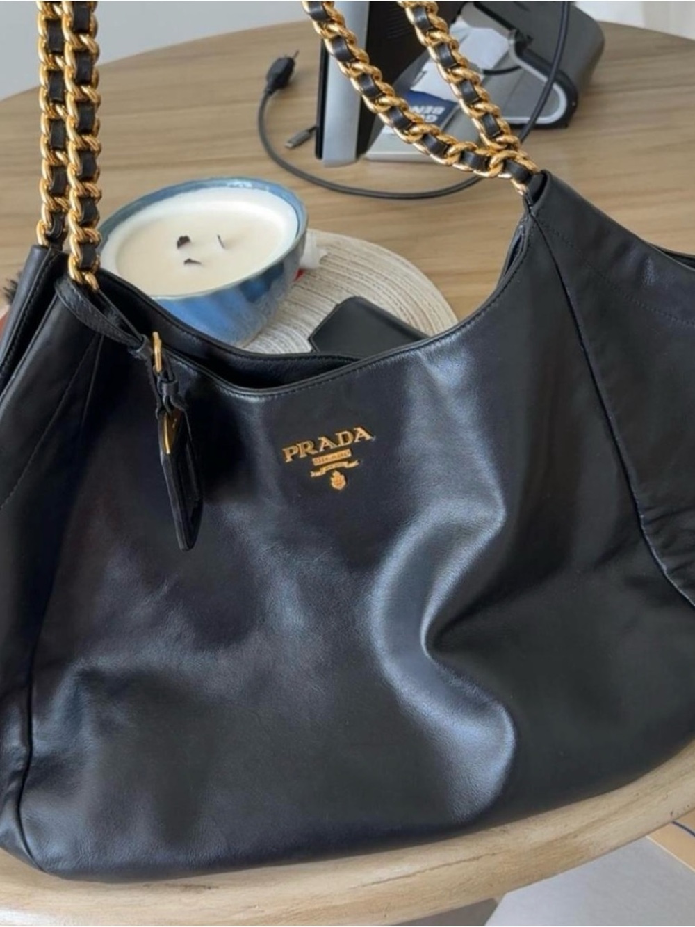 Prada Black Leather Shoulder Bag - Picture 5 of 8